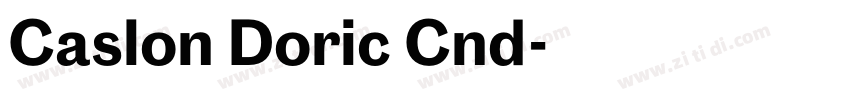Caslon Doric Cnd字体转换